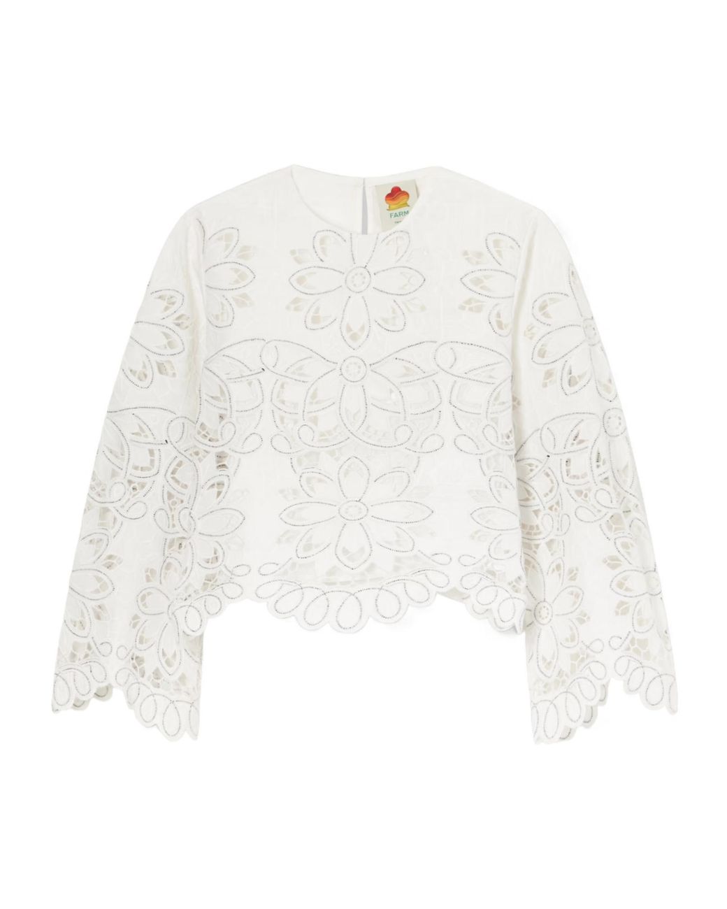 Farm Rio White Embroidered Shirt