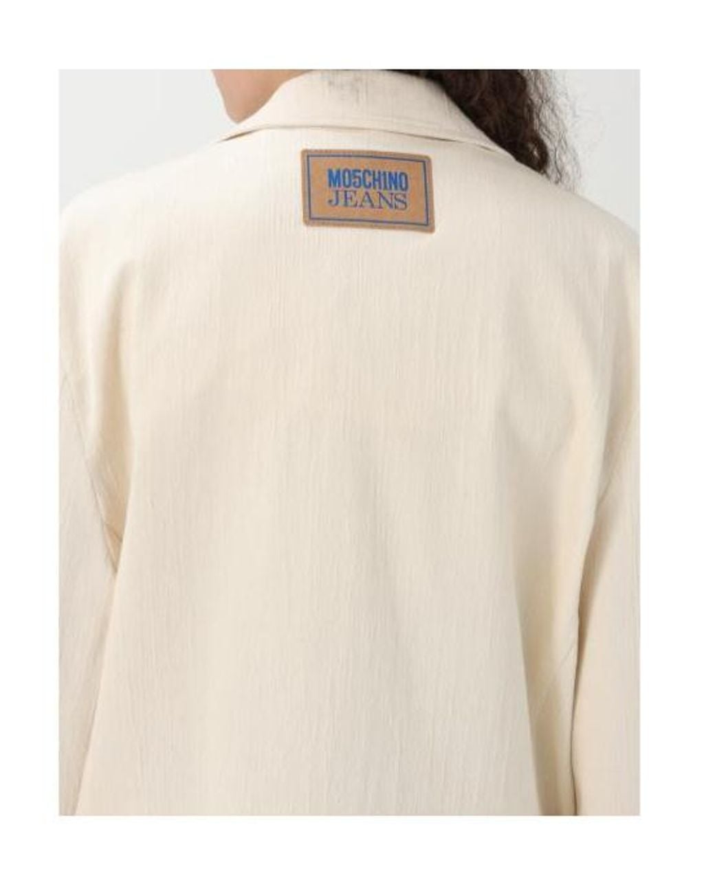 Moschino Natural Long Sleeve Casual Jacket