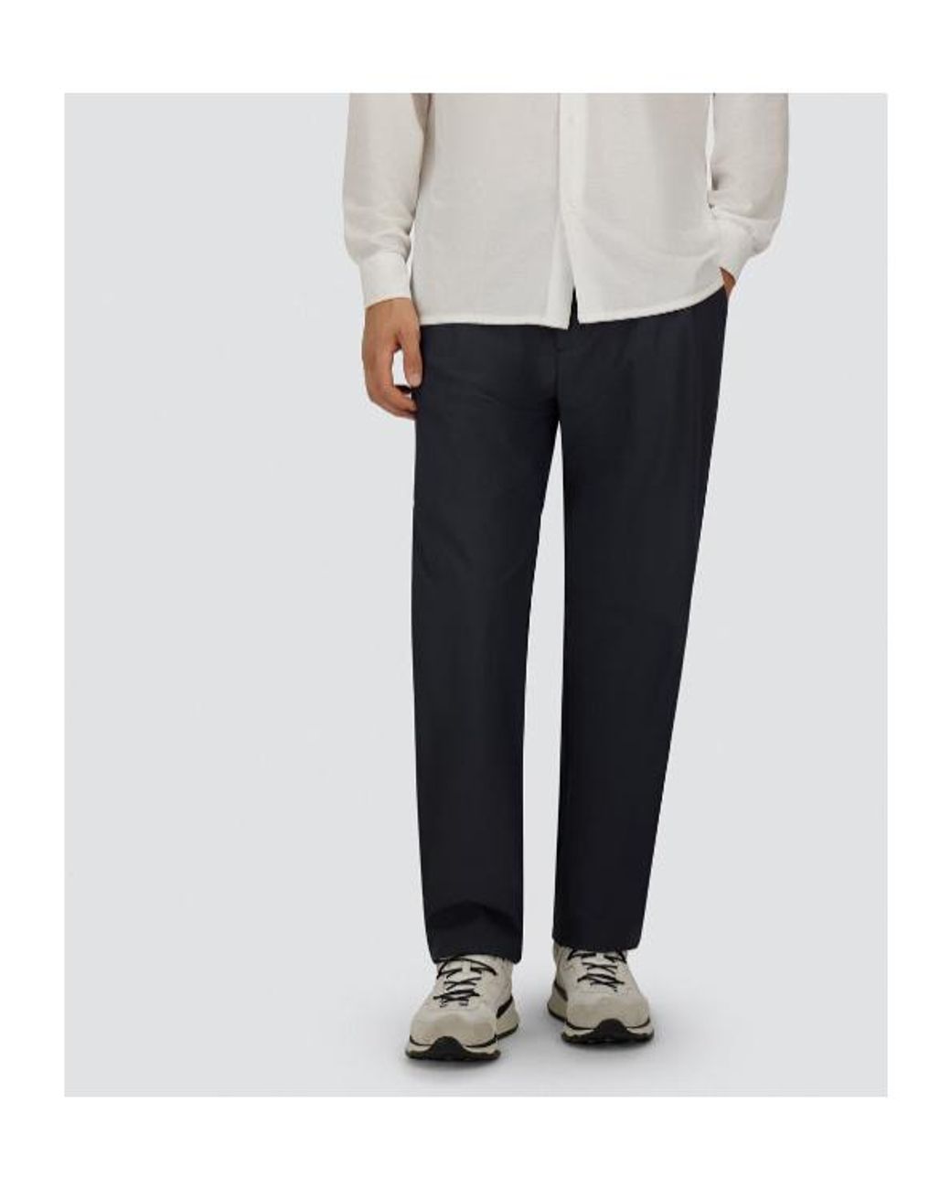 Herno Blue Logo Casual Pants for men
