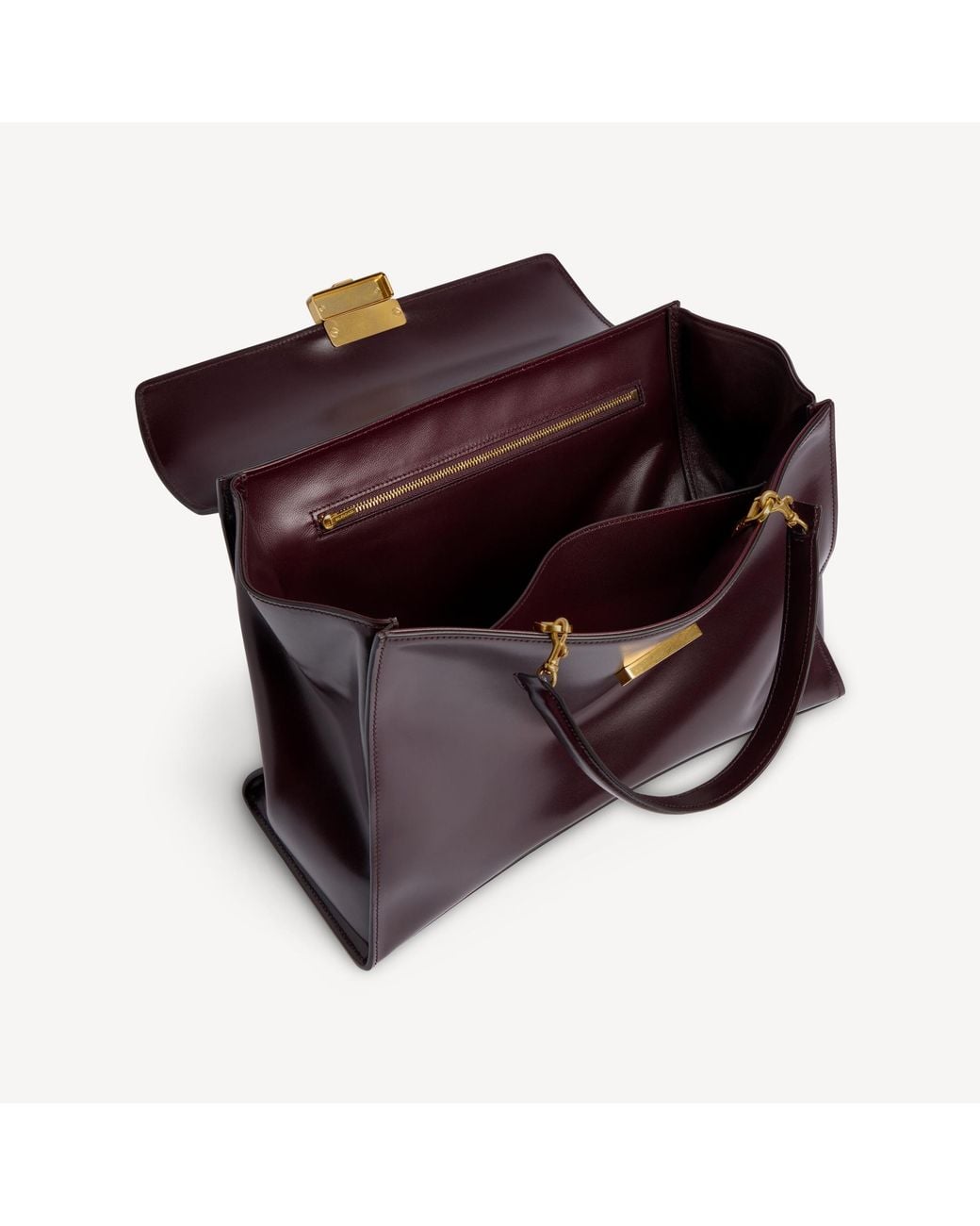 Balenciaga Purple Hourglass Avenue Top Handle Bag Medium