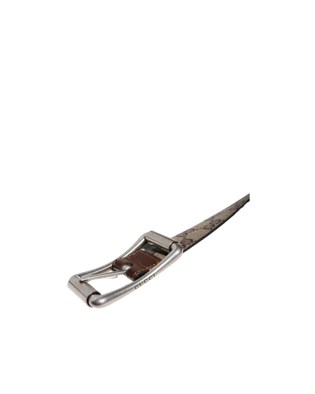 Gucci Multicolor Reversible Belt With Roller Buckle for men
