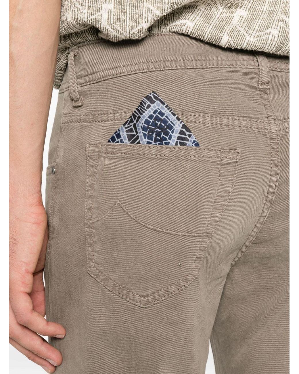 Jacob Cohen Gray Belt Loop Casual Pants for men