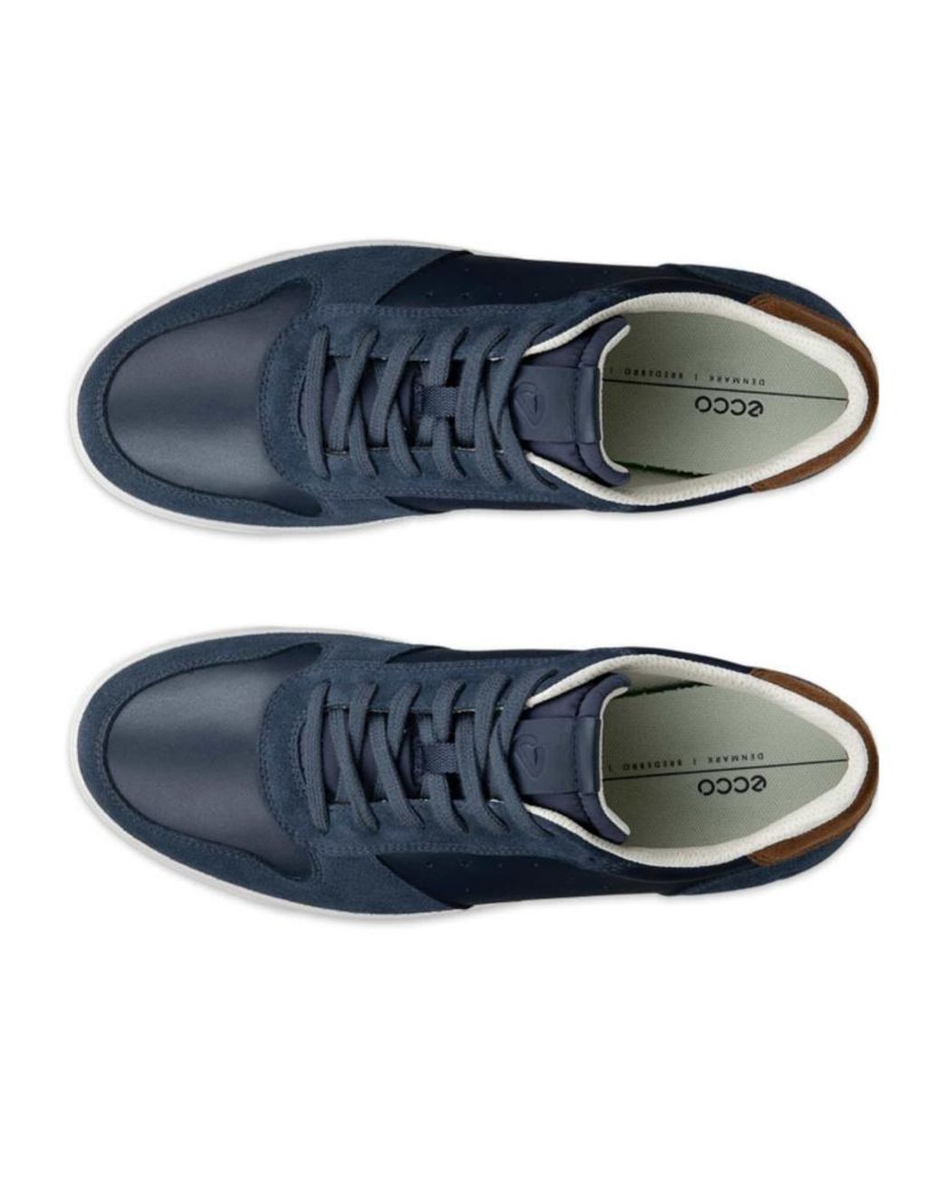 Ecco Blue Street Lite Leather Trainer for men