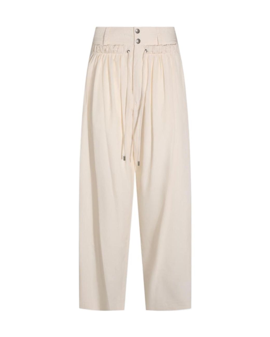 Isabel Marant White Drawstring Casual Pants