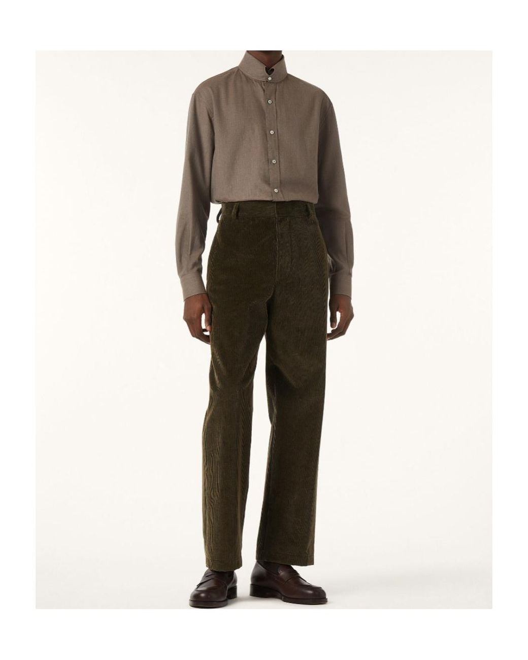 Loro Piana Brown Elia Shirt for men