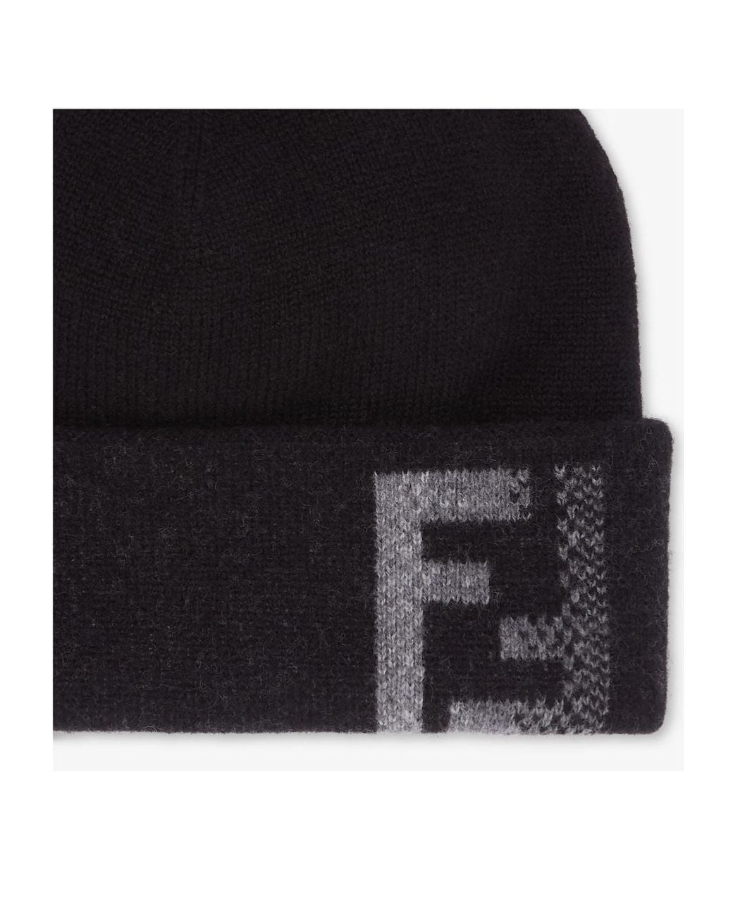 Fendi Black Wool Hat for men