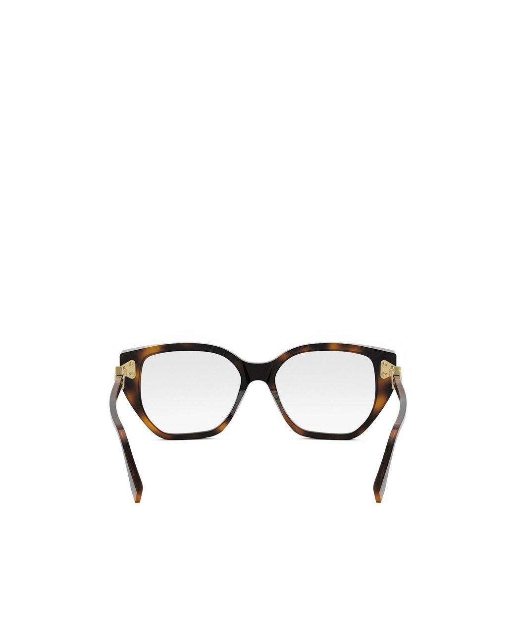 Fendi White Eyewear Geometric-Frame Glasses