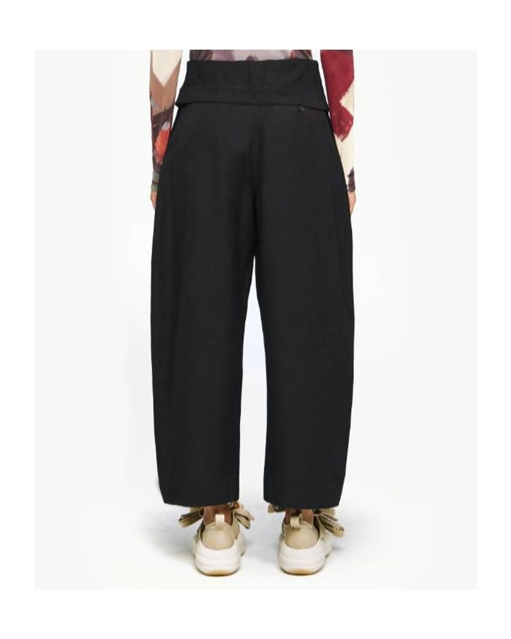 J.W. Anderson Black Jw Anderson Fold-Over Trousers
