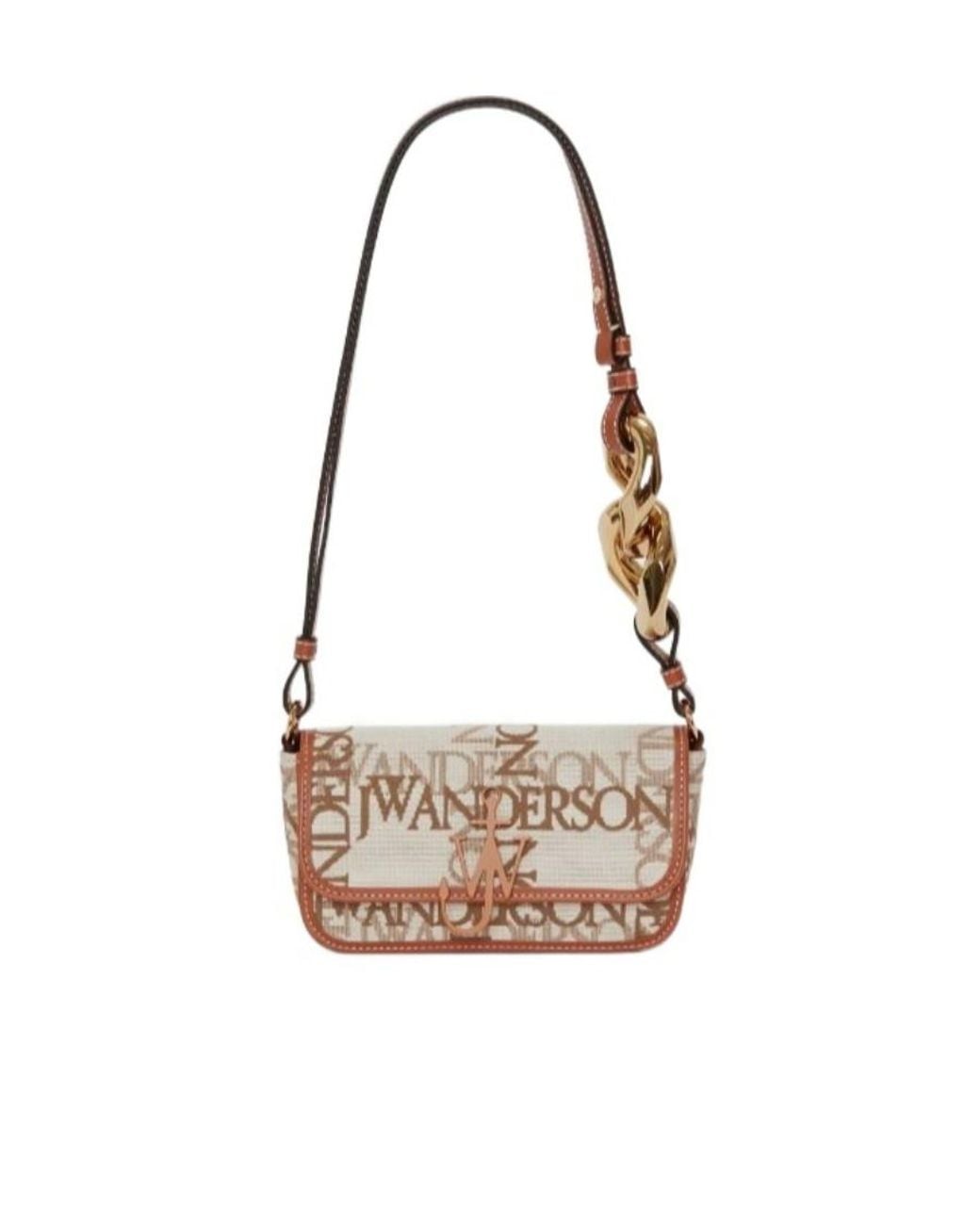 J.W. Anderson White Jw Anderson Chain Anchor Logo Plaque Crossbody Bag