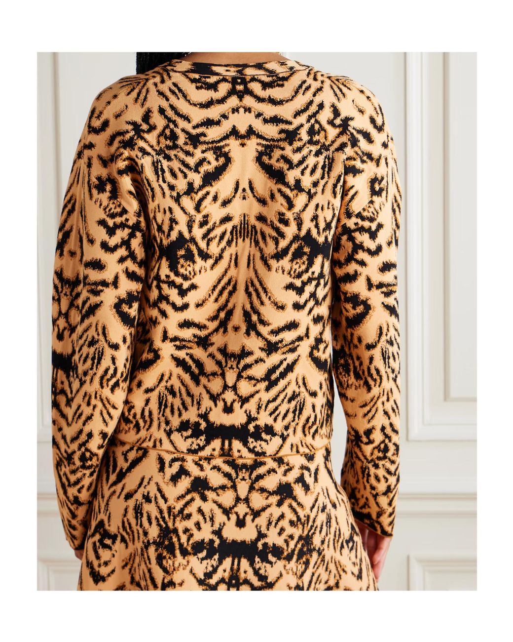 Ulla Johnson Natural Jacquard Knit Cardigan
