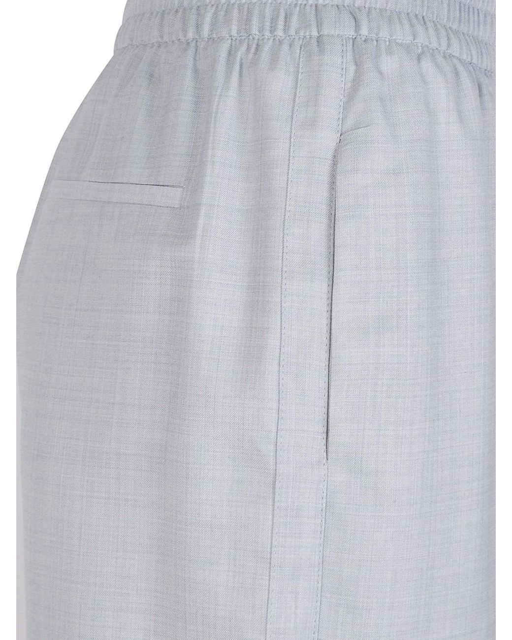 Eleventy Gray Elasticated-Waist Tapered Pants