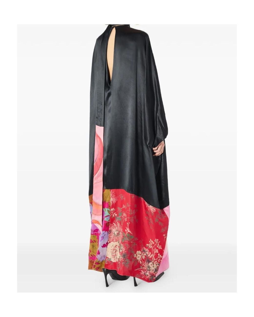 MARINE SERRE Multicolor Silk Dress