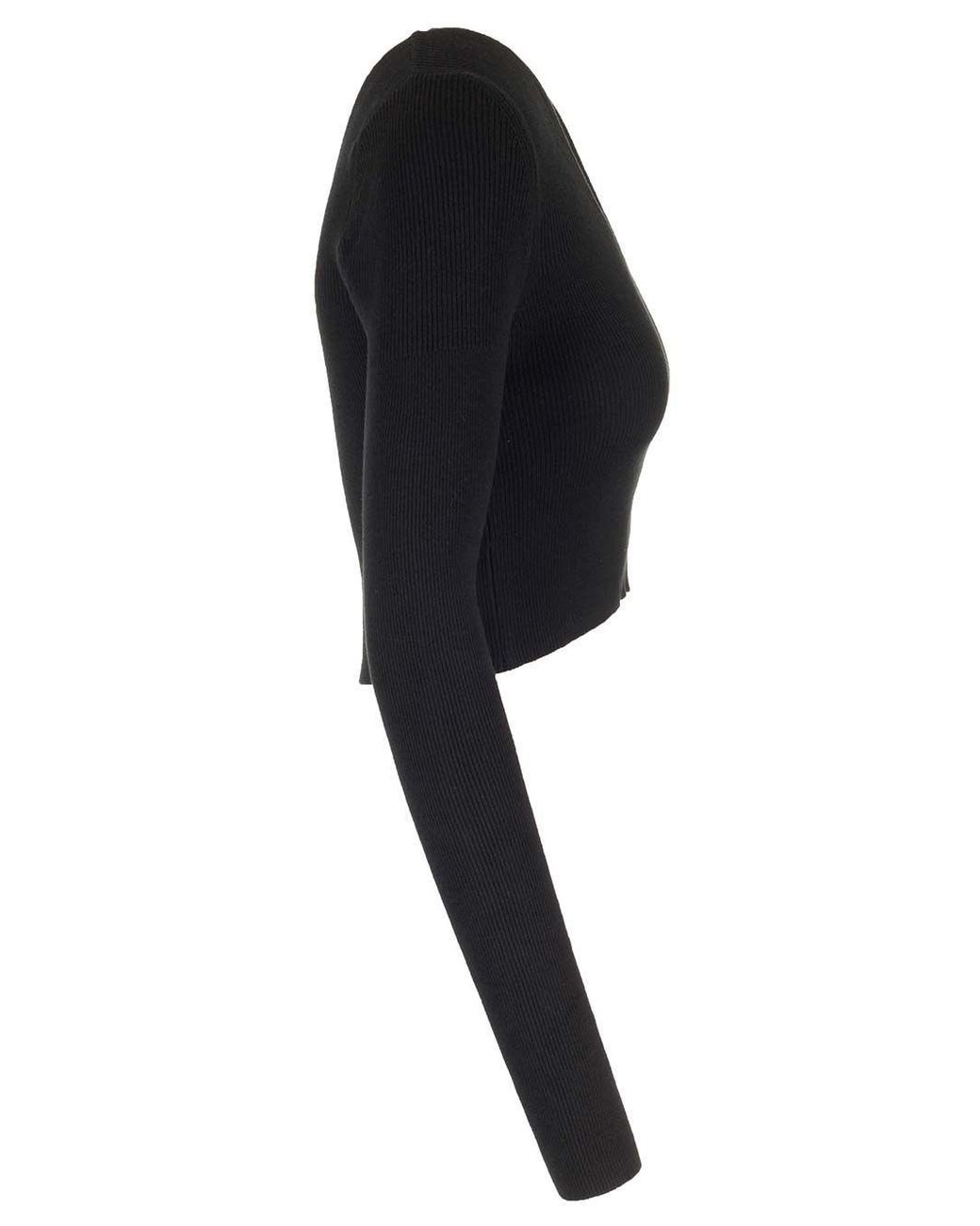 Vivienne Westwood Black Orb Embroidered Knitted Cardigan