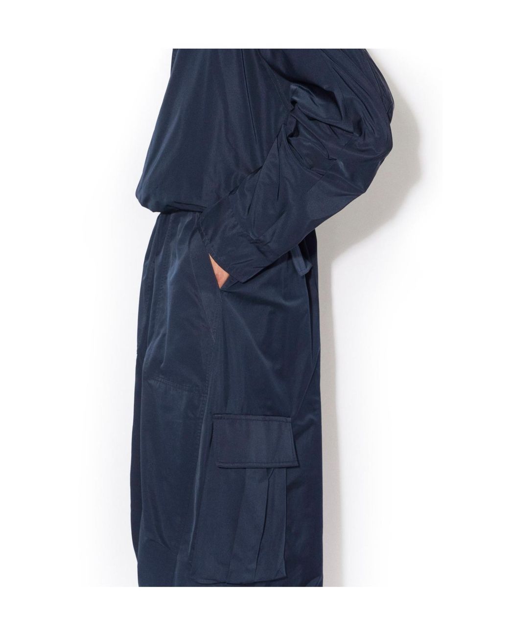 Alaïa Blue Alaïa Hooded Zip-Up Jacket