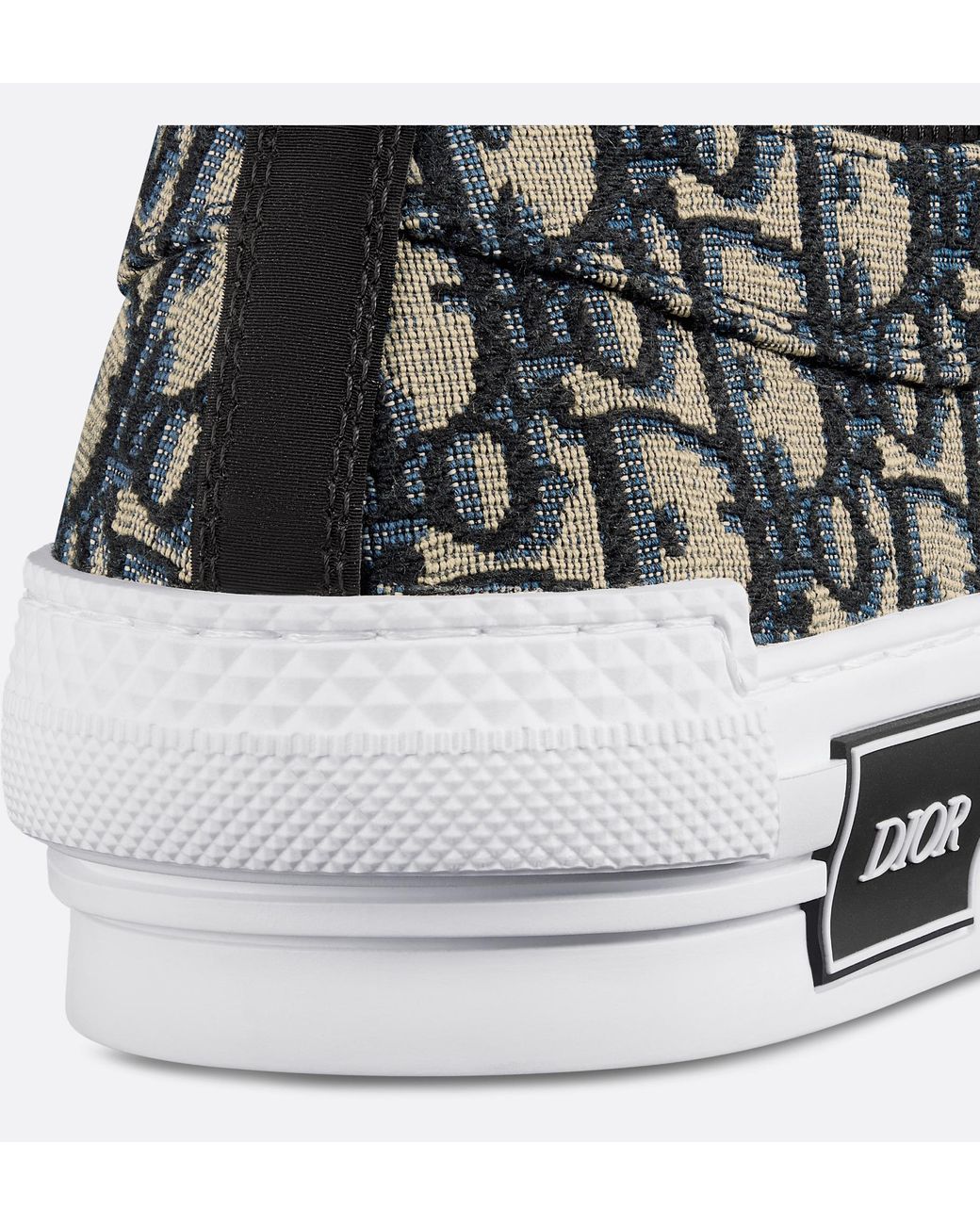 スニーカー Dior Homme B23 League Low Sneaker B23 League Low-Top Sneaker Blue and Beige Raffia-Effect Dior