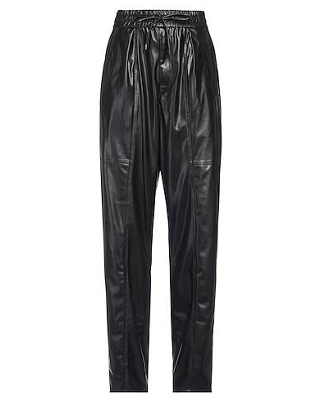 Isabel Marant Black Simple Straight-Leg Pants