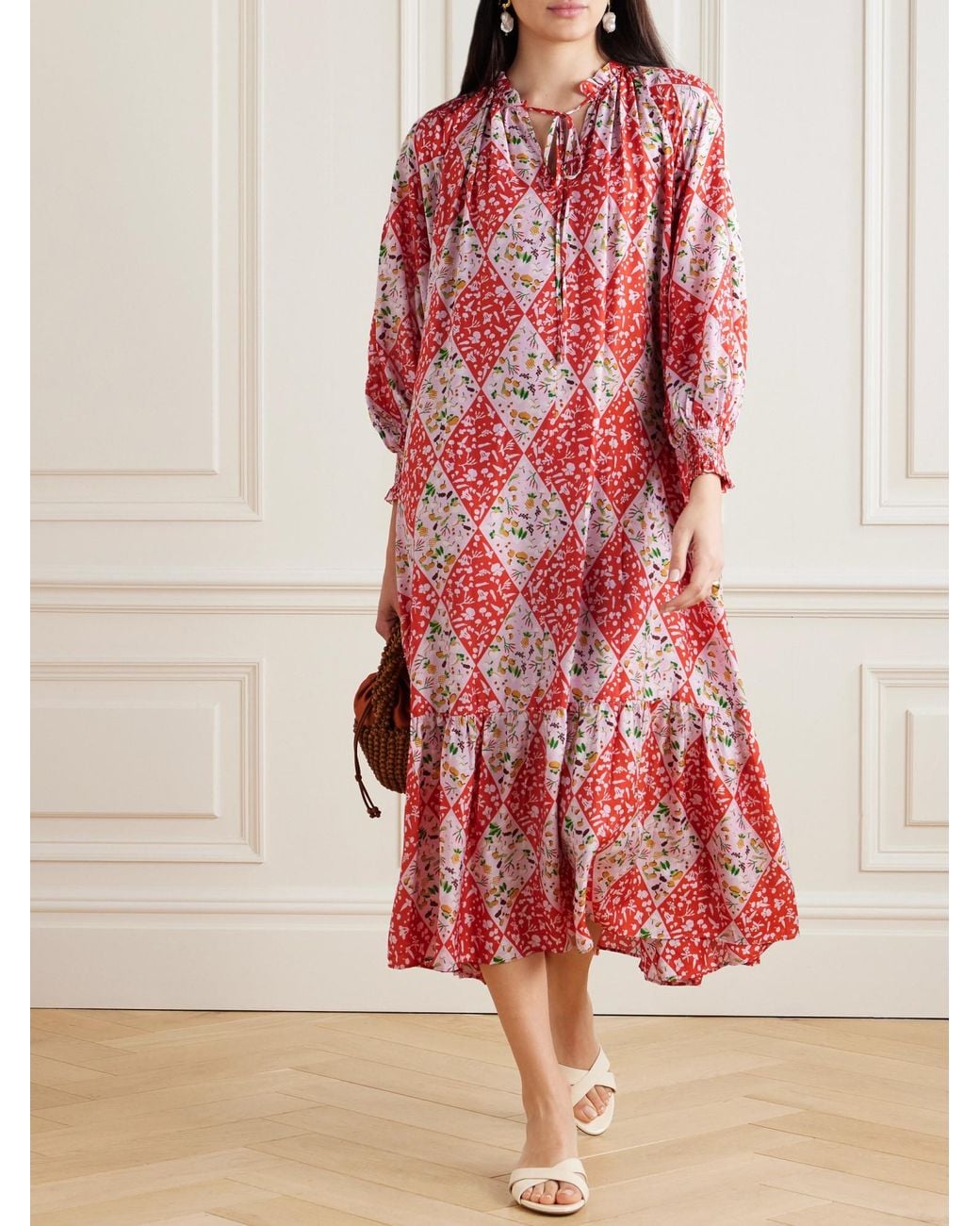 Diane von Furstenberg Red Lightweight Dress