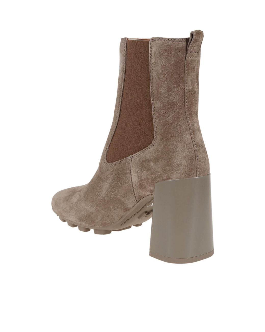 Hogan Brown H695 Suede Chelsea Boots