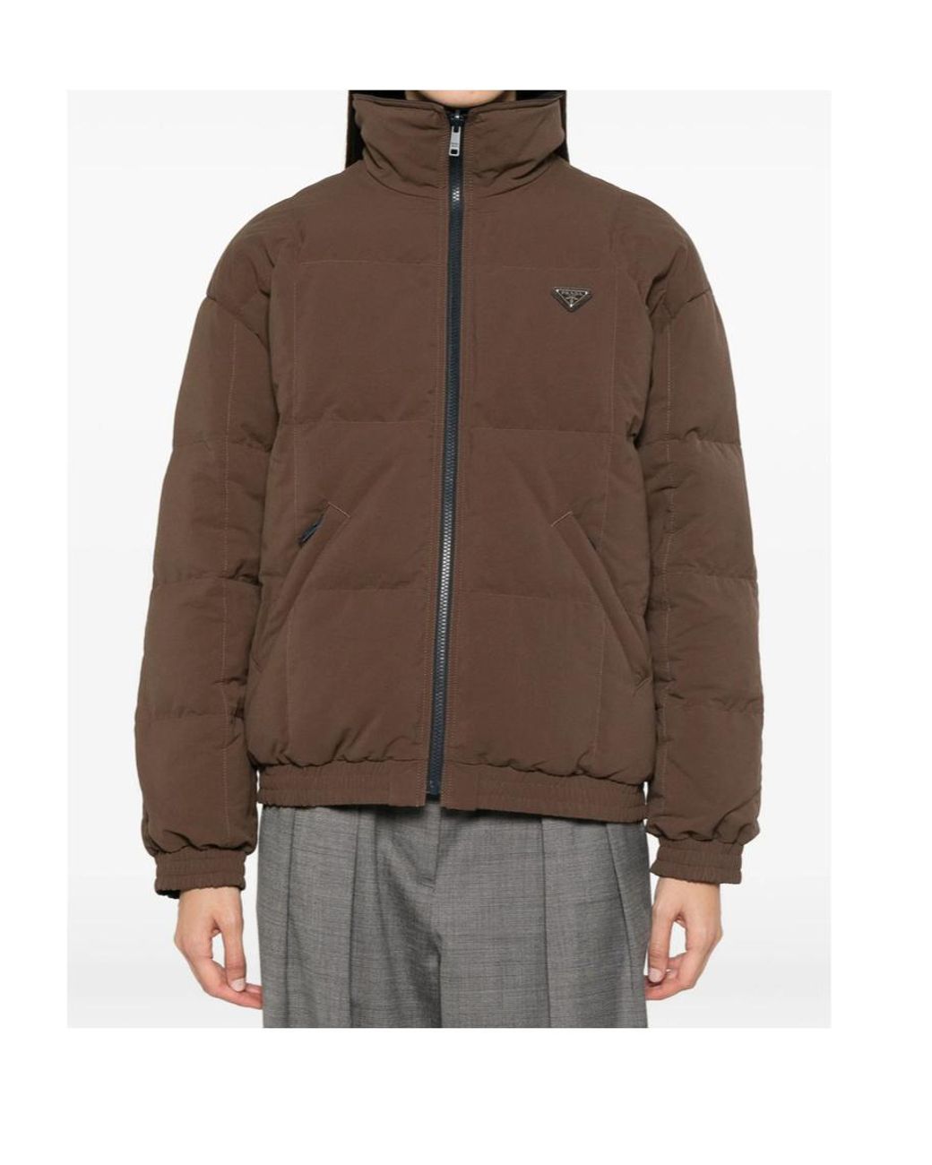 Prada Blue Reversible Re-Nylon Down Jacket
