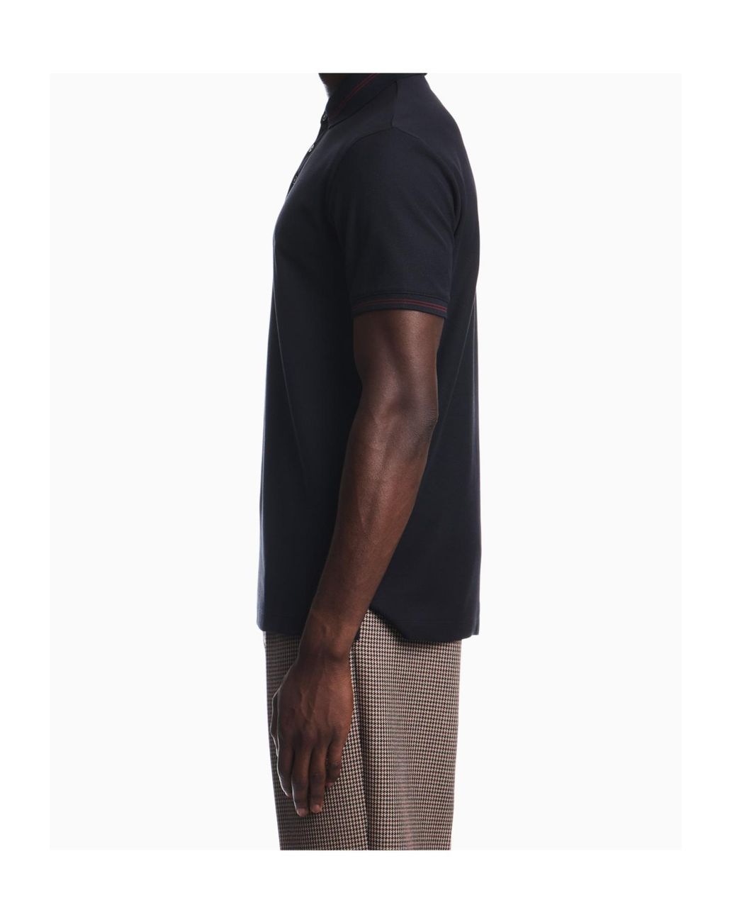 Emporio Armani Blue Short-Sleeved Polo Shirt for men