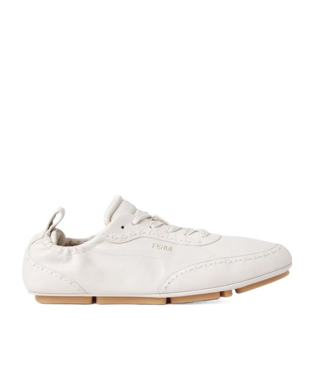Fendi White Fit Low-Top Sneakers for men