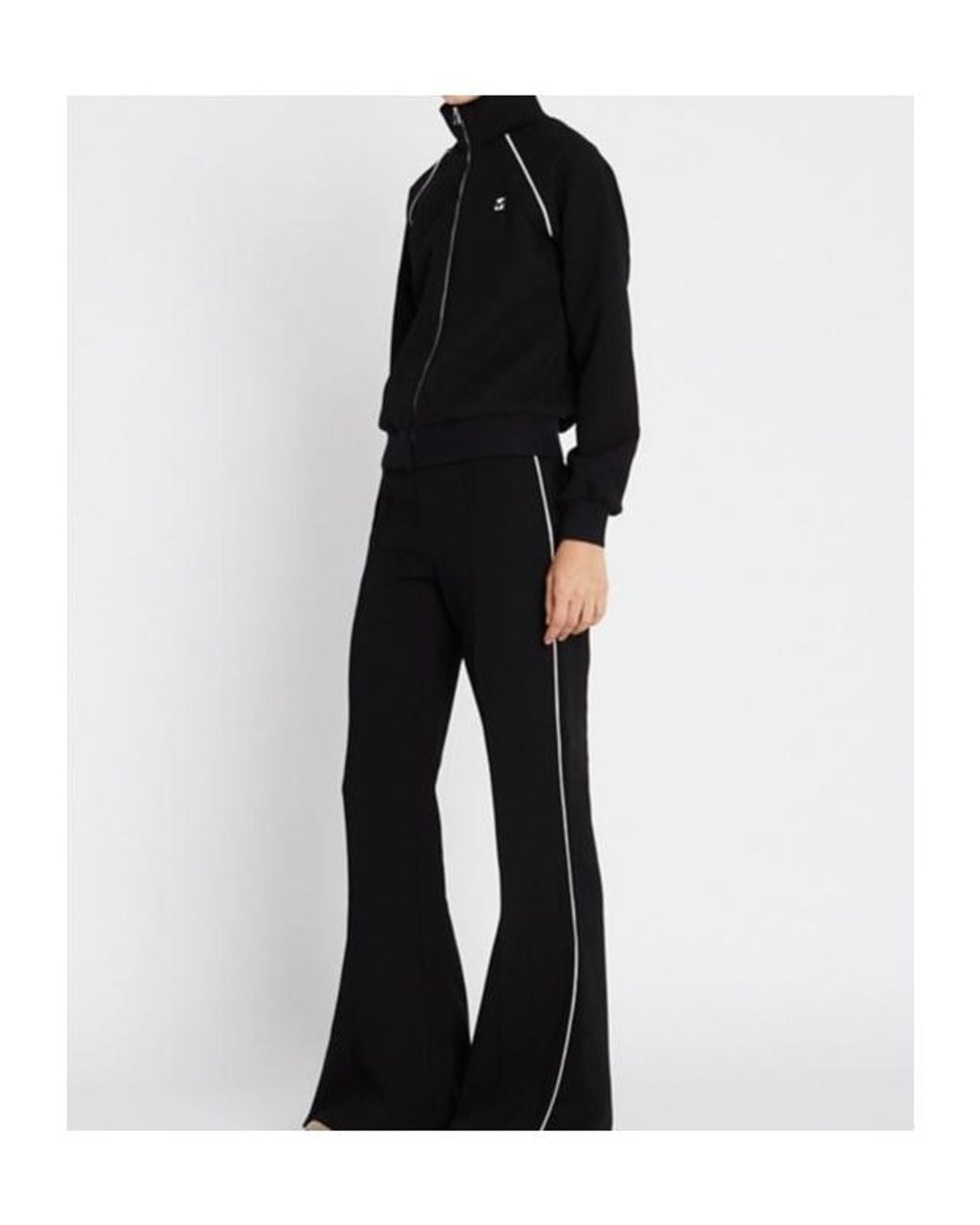 Tory Burch Black Chevron-Patch Jacket