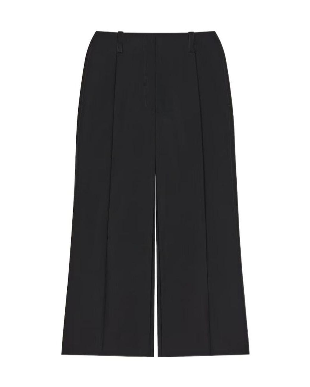 Givenchy Black Slit-Detailed Midi Pants Skirt