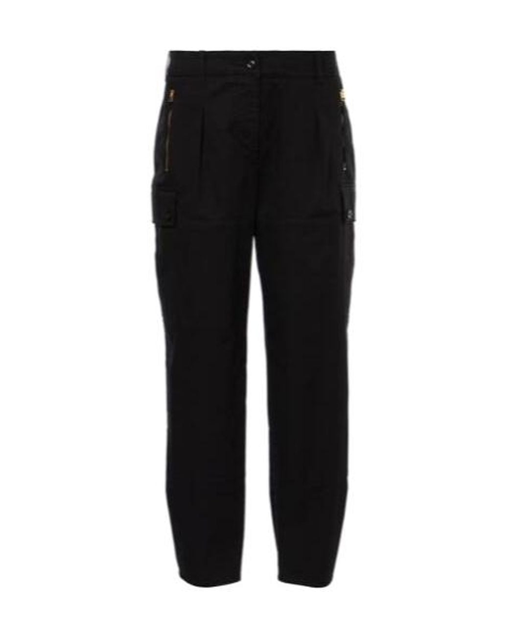 Tom Ford Black Cotton Twill Cargo Pants