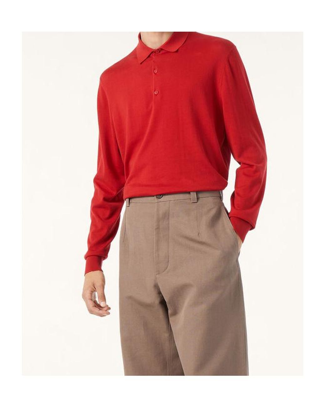 Loro Piana Red Polo Shirt for men