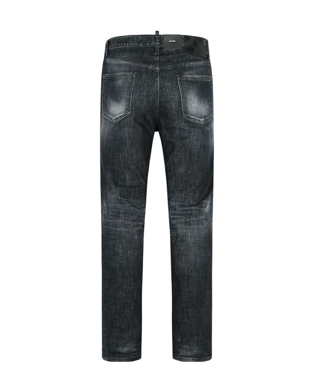 DSquared² Blue イージーウォッシュ 642 ダメージジーンズ for men