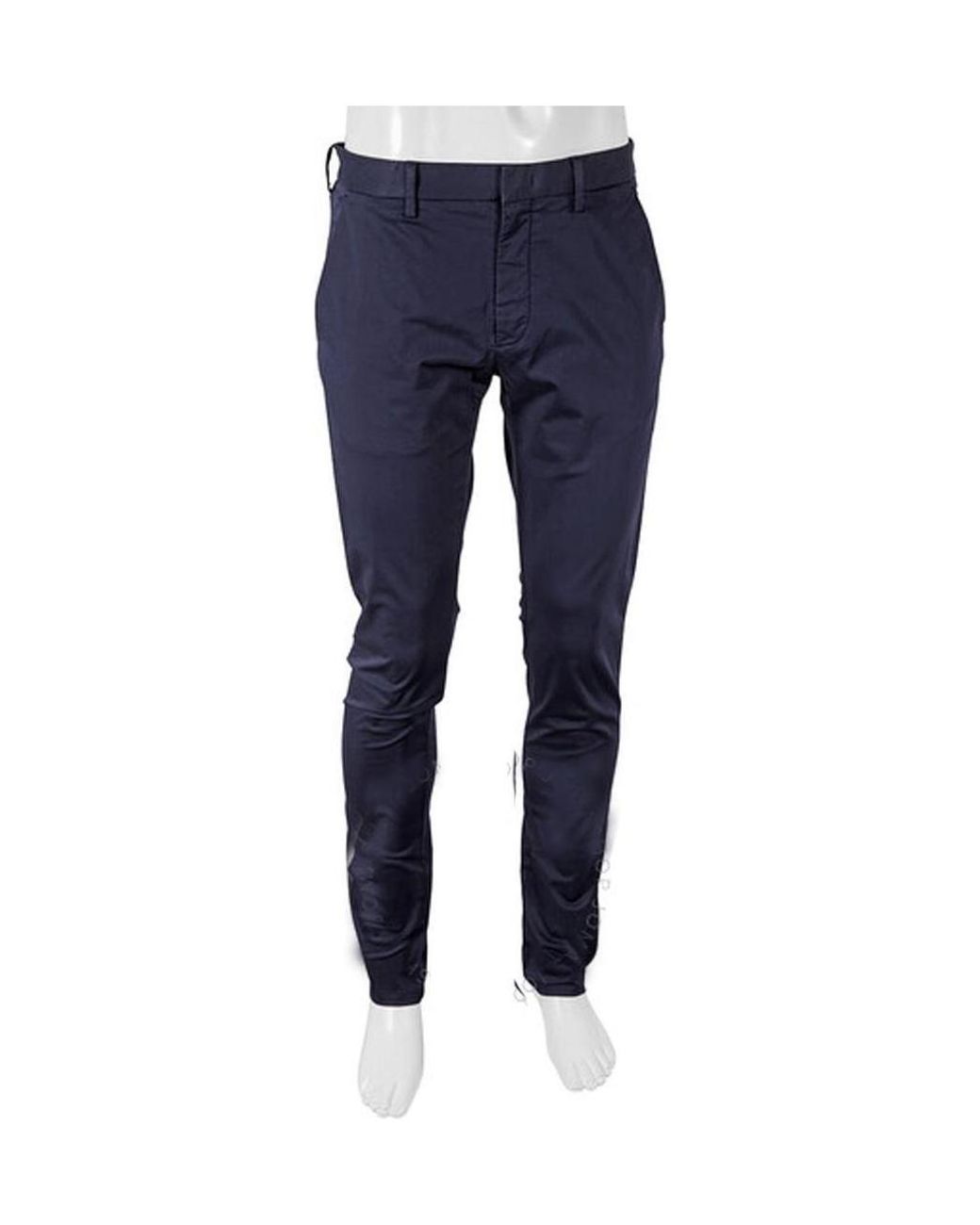 Zegna Blue Logo Details Casual Pants for men