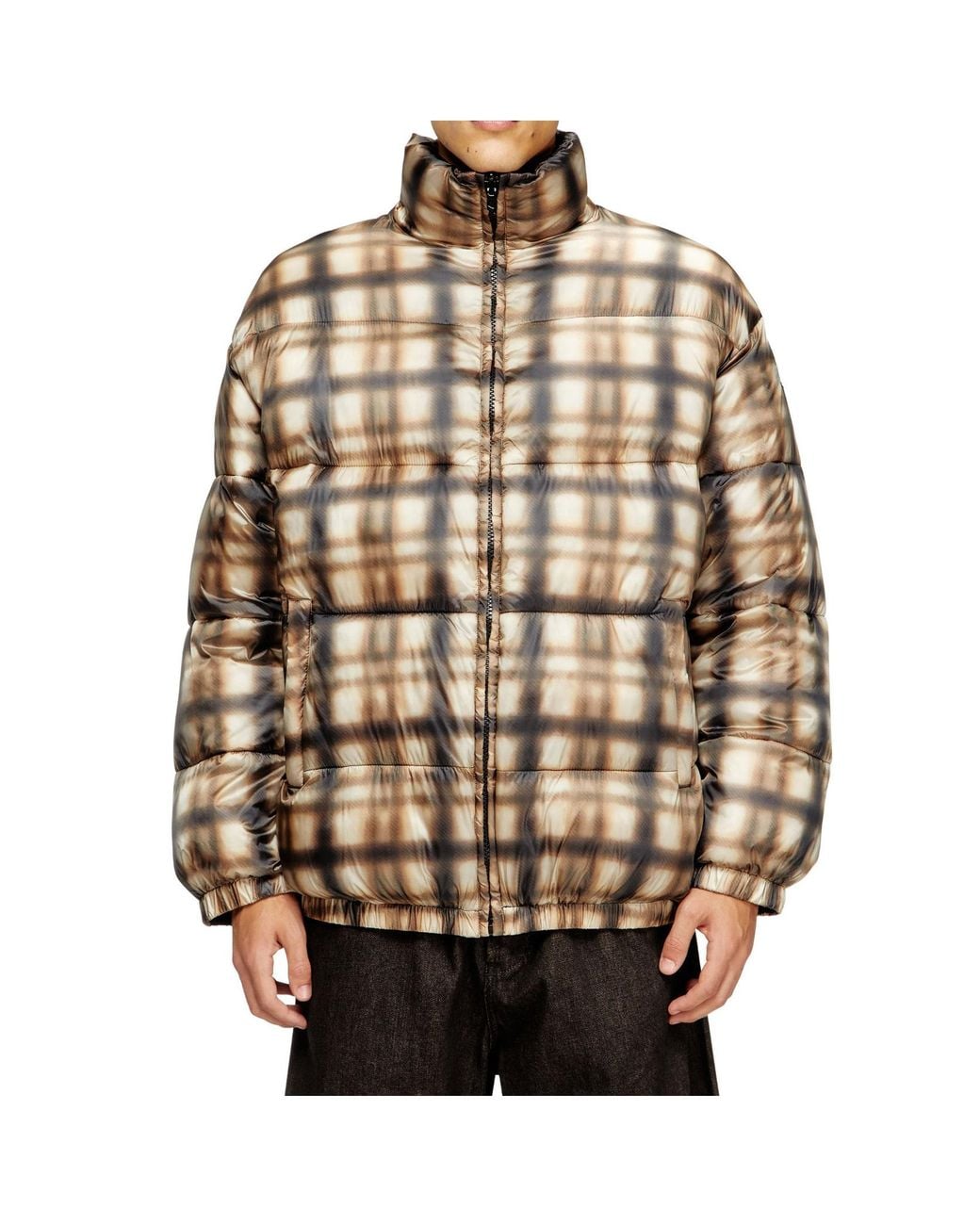 DIESEL Metallic W-Bourbon Reversible-Design Jacket for men