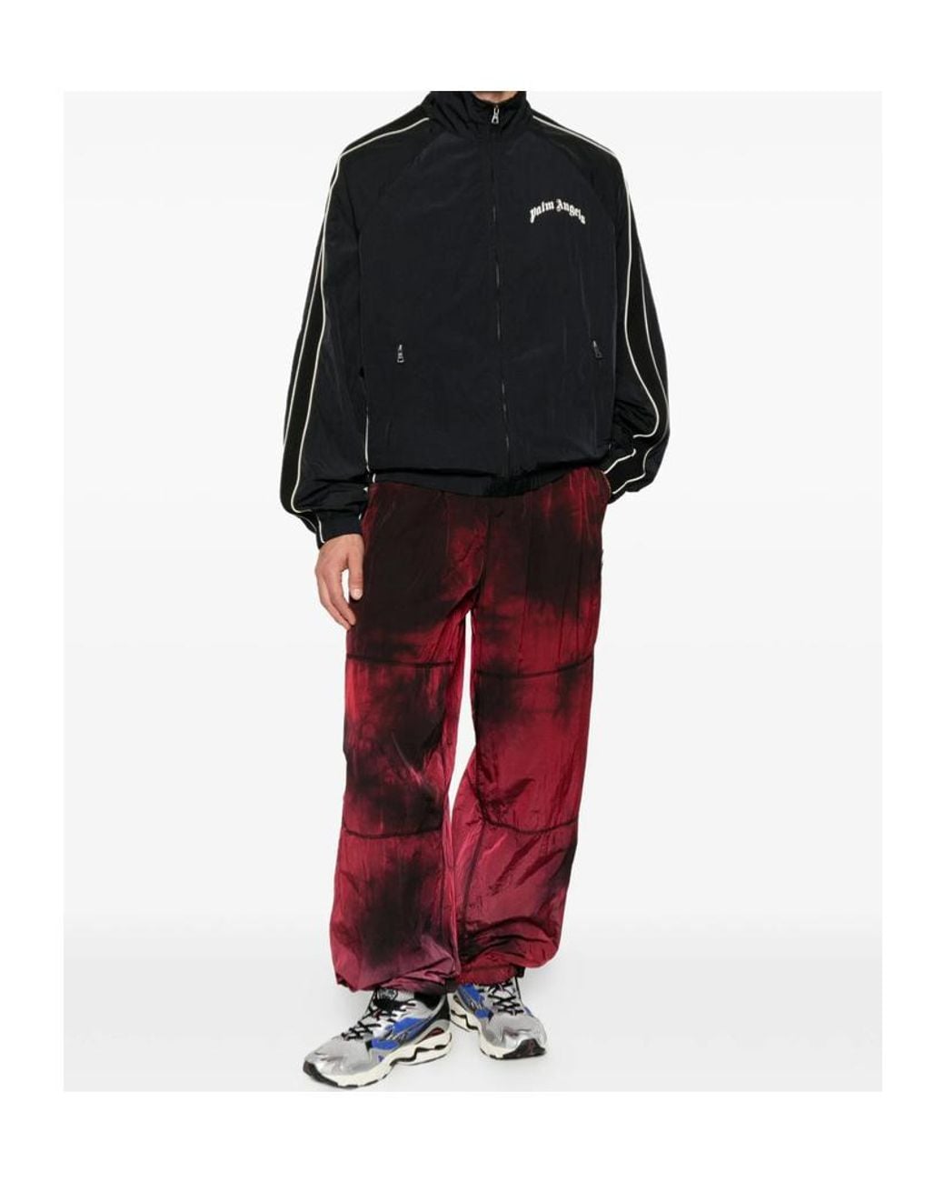 Palm Angels Black Logo Track Jacket for men