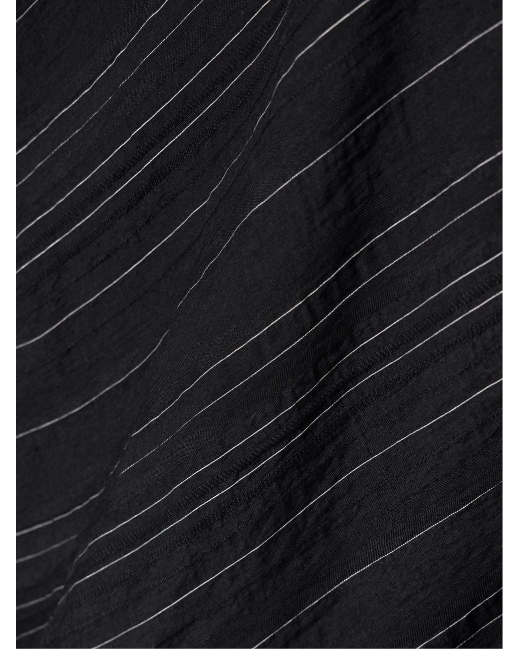 Proenza Schouler Black Trina Belted Striped Voile Top