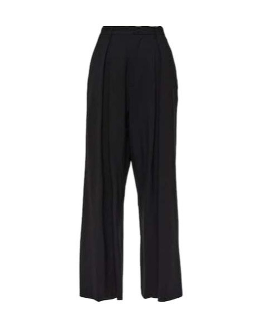 GIUSEPPE DI MORABITO Black Wide-Leg Casual Pants
