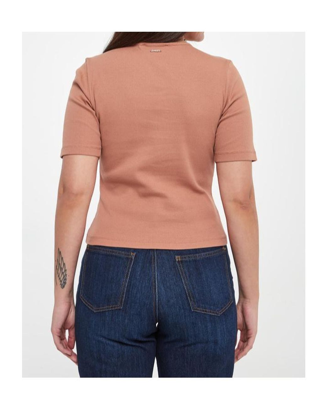 Twinset Blue Embroidered Details T-Shirt