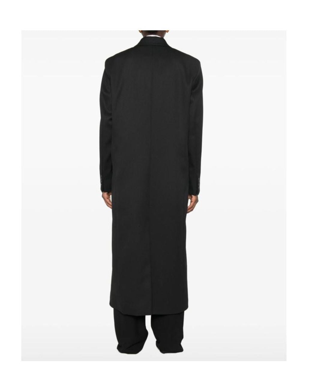 Rohe Black Double Breasted Tailored Coat