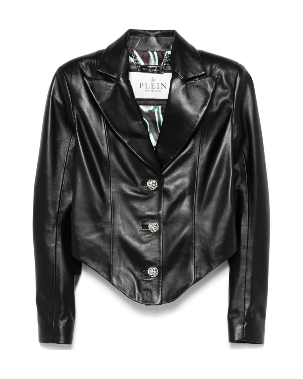 Philipp Plein Black Blazer Jacket