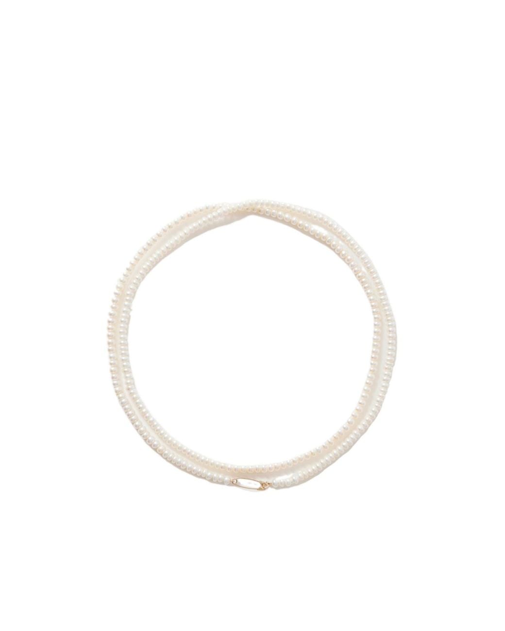 Loren Stewart White 14-Karat Pearl Necklace