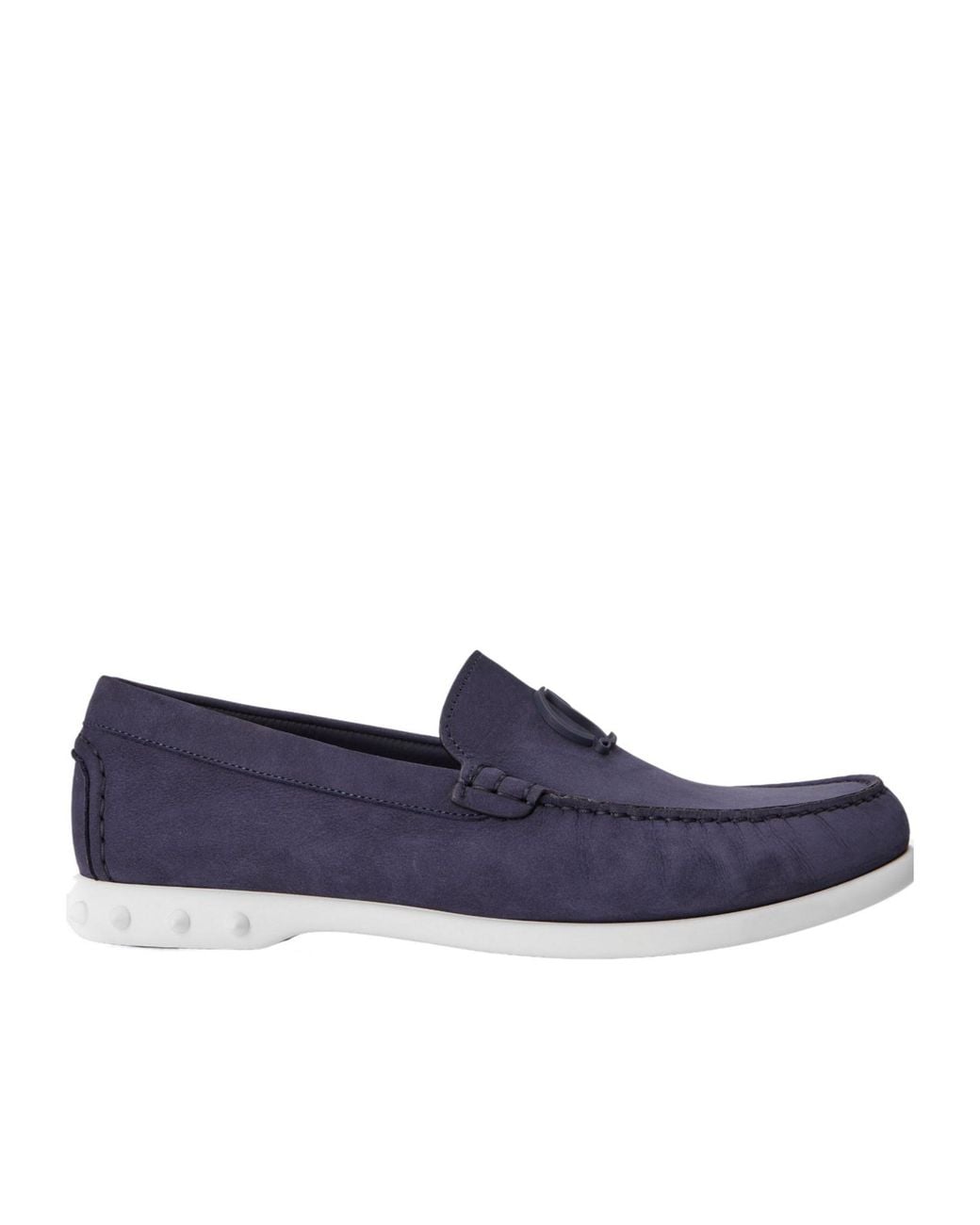 Christian Louboutin Blue Tassel Suede Loafers for men