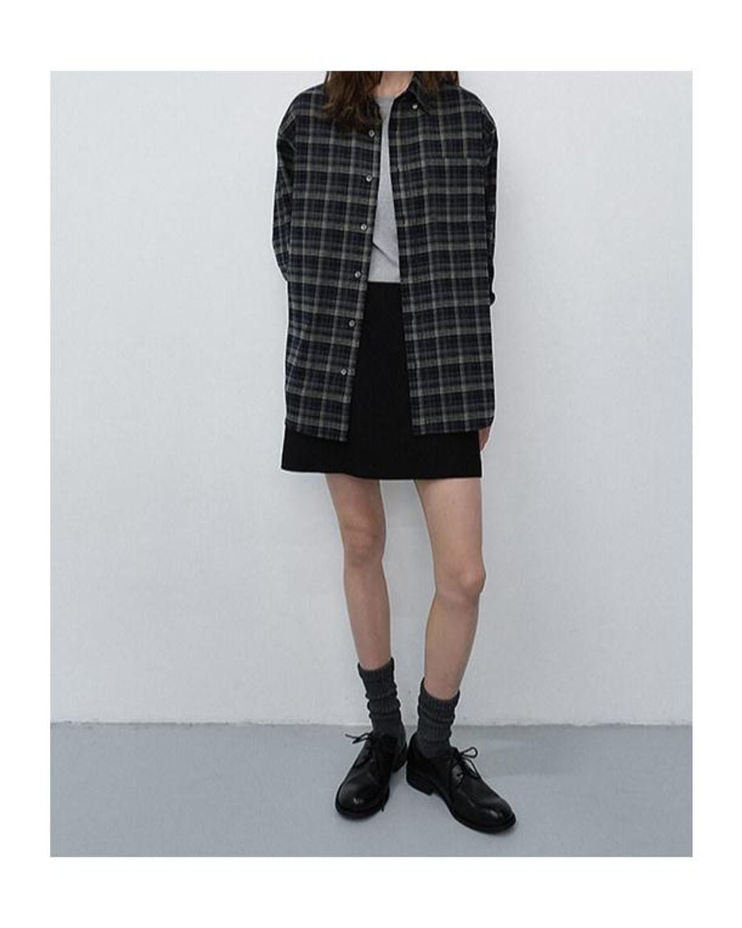 DUNST Blue Checked Flannel Shirt for men