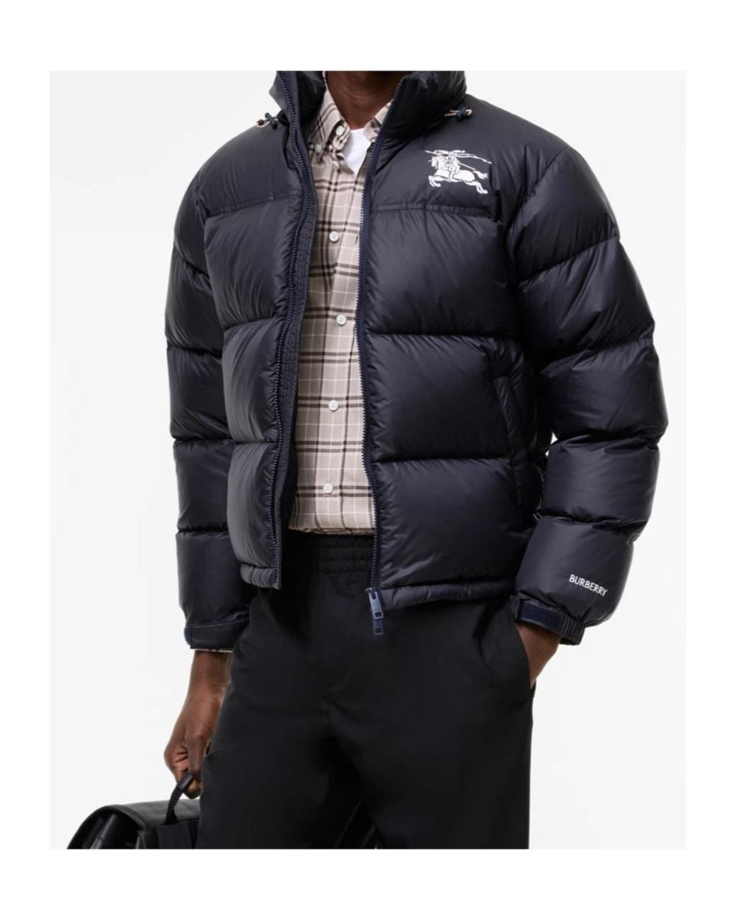 Burberry Blue Highlands Puffer Jacket for men