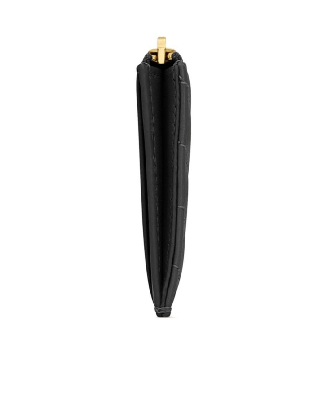 Saint Laurent Black Cassandre Matelassé Fragments Zipped Card Case