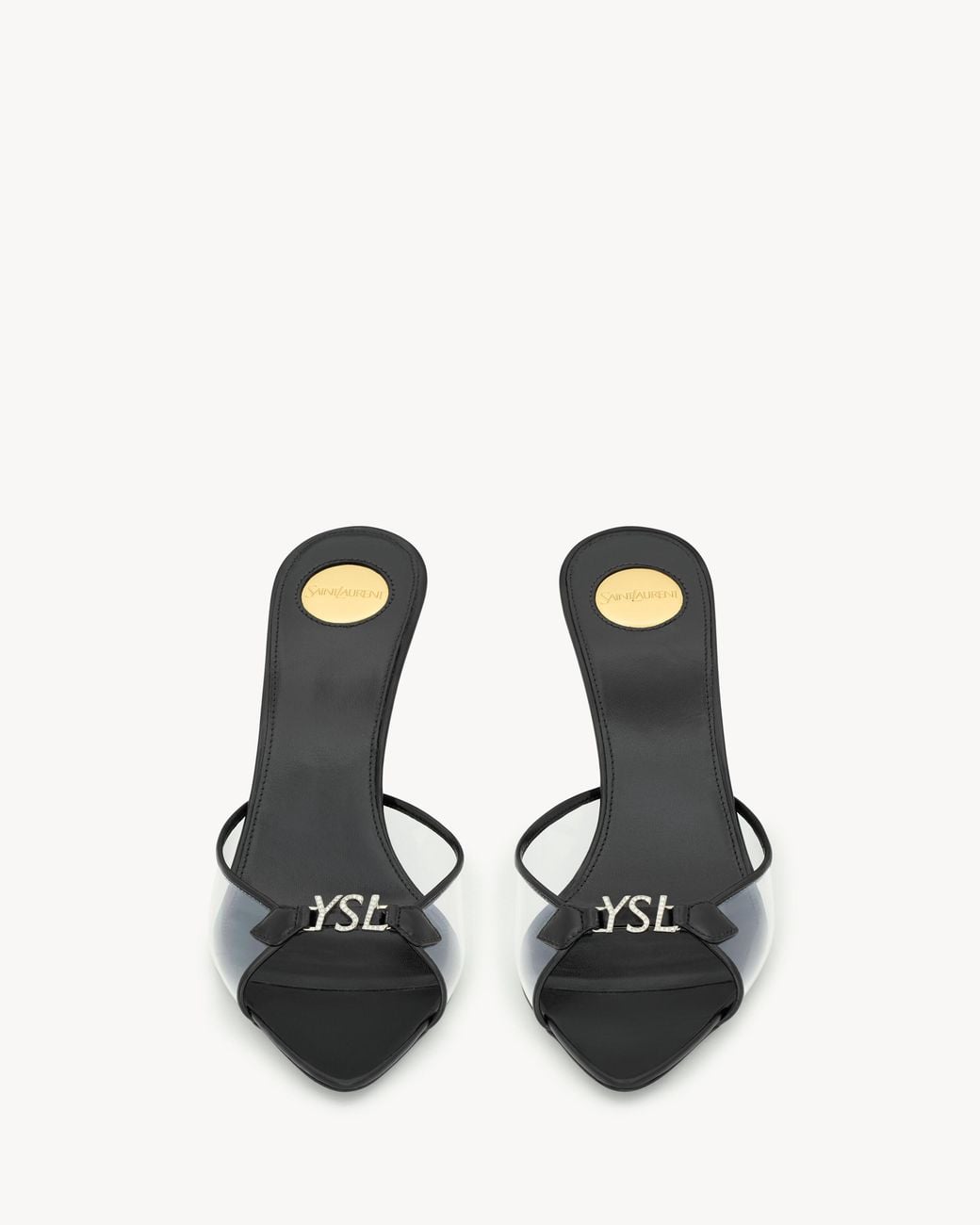 Saint Laurent Multicolor Jerry Logo Embellished Mules