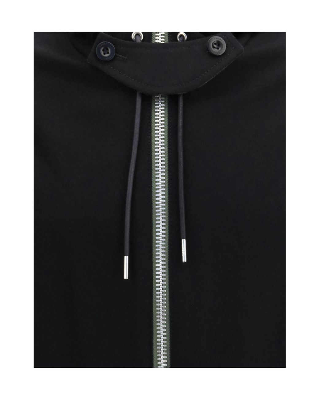 Sacai Blue Zip-Up Hooded Jacket for men