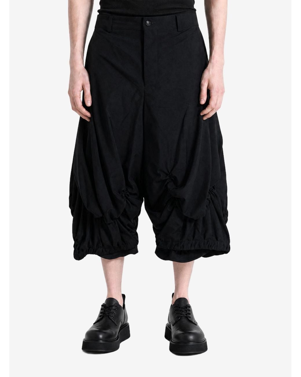 Comme des Garçons Blue Balloon-Silhouette Shorts for men