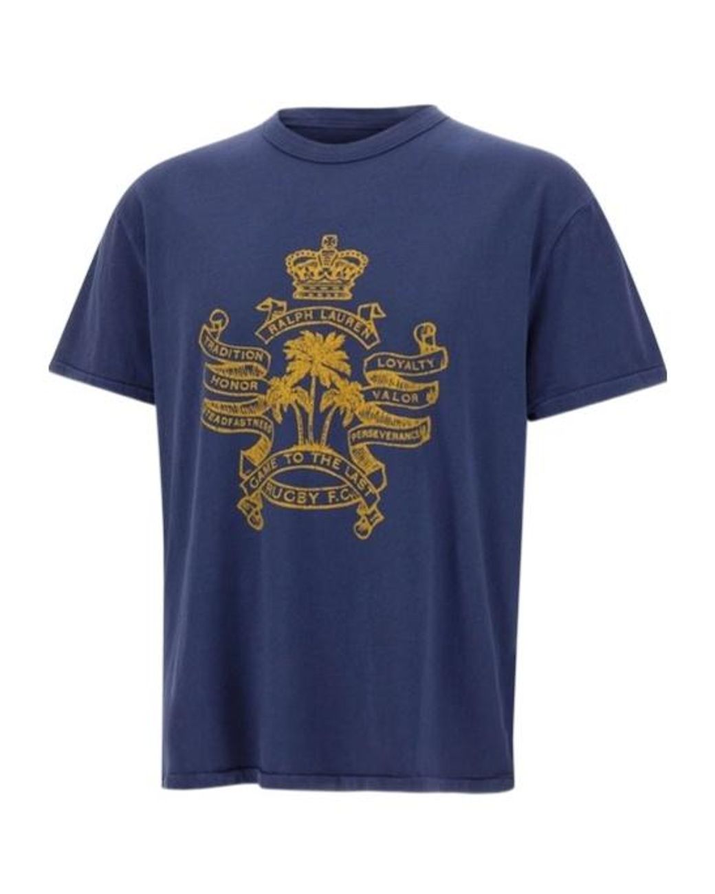 Polo Ralph Lauren Blue Crest Print T-Shirt for men