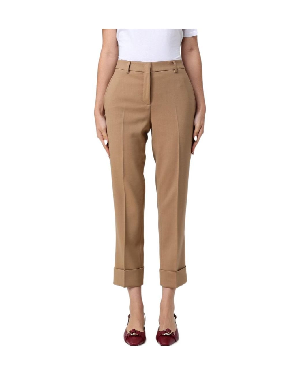 Incotex Natural Casual Trousers With Belt Loops