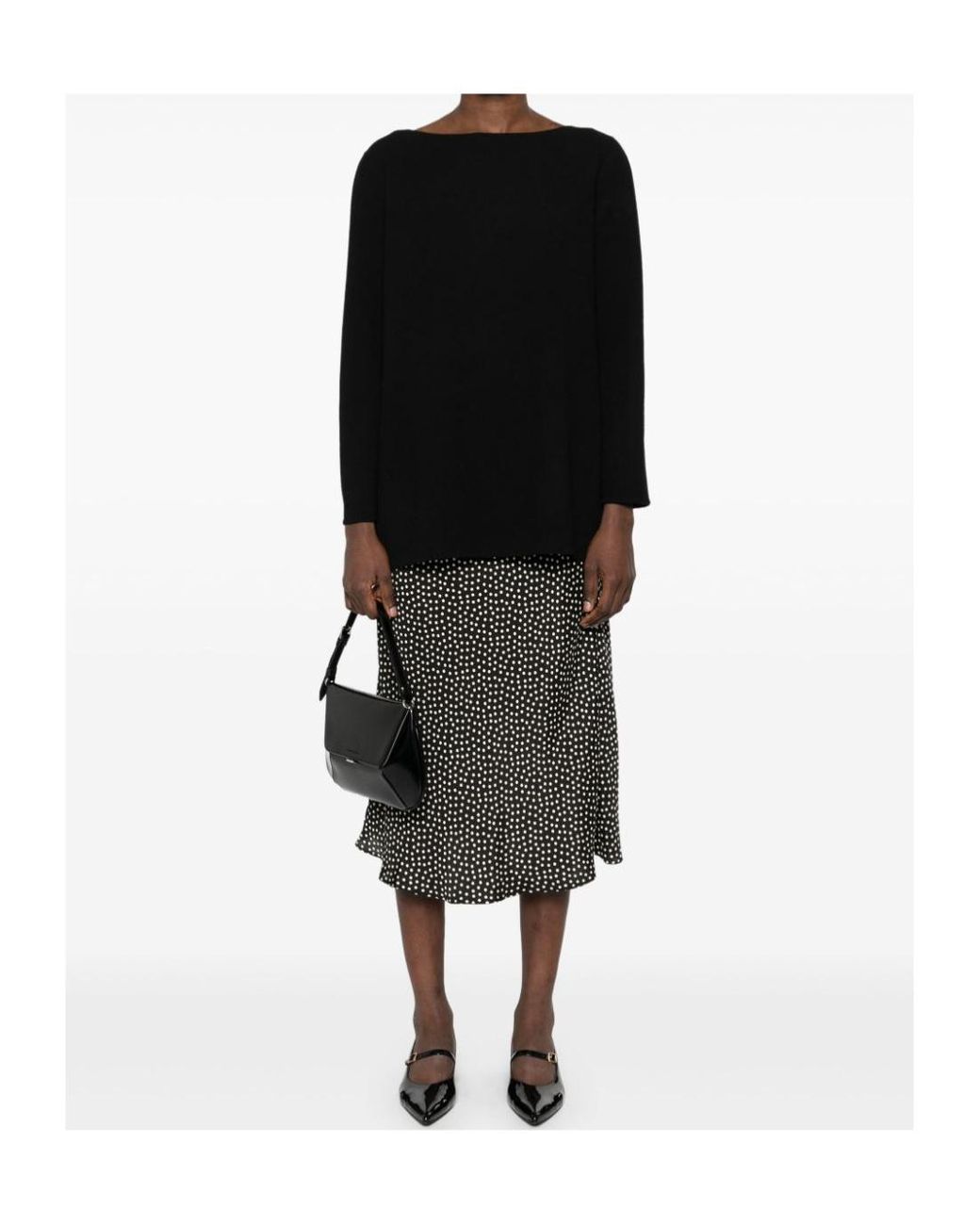 Gianluca Capannolo Black Vanessa Tunic Top