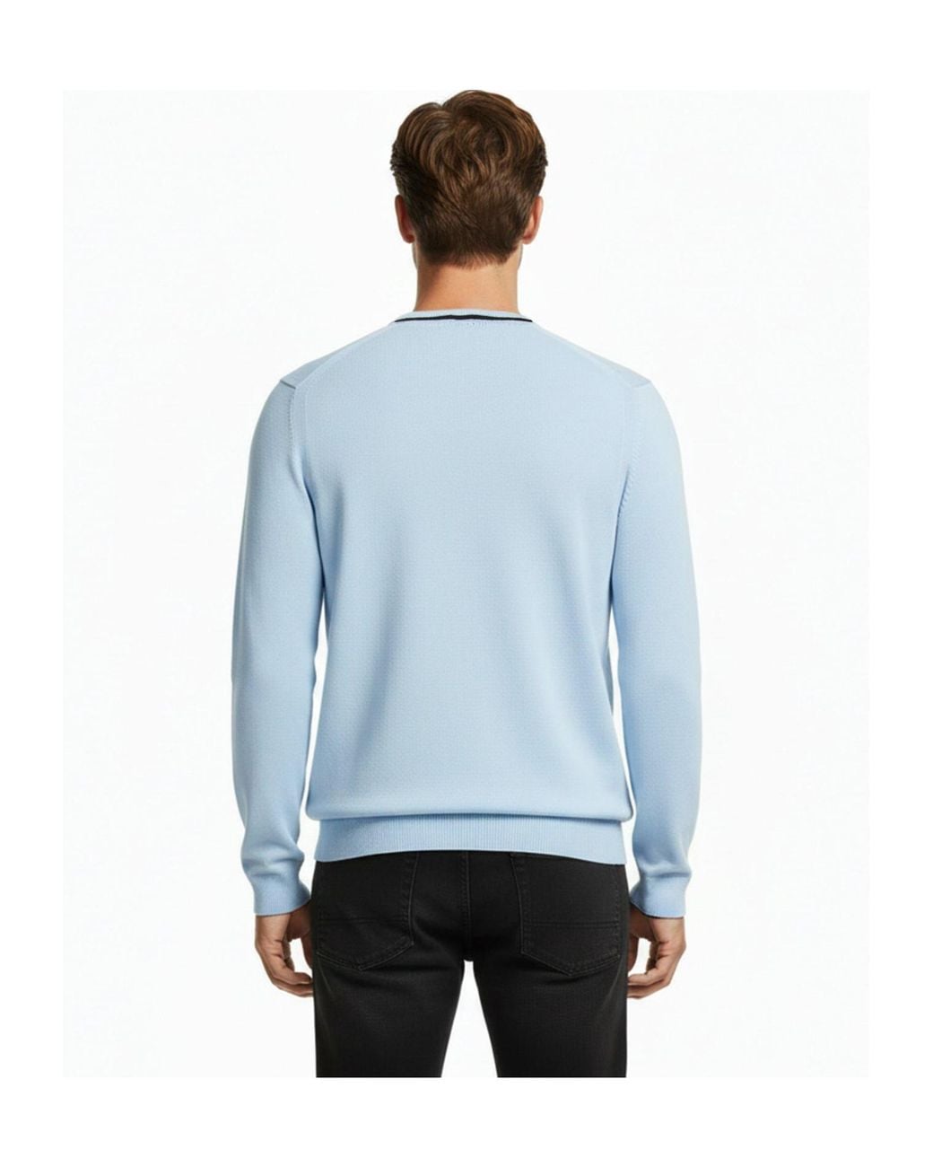 Boss Blue Comfortable Pullover for men